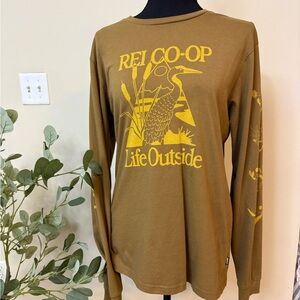 REI Co-op Tan Unisex Long Sleeve T-Shirt
